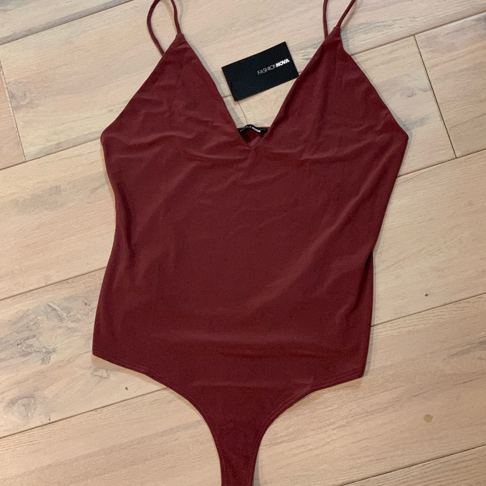 FASHION NOVA Red Body Suit